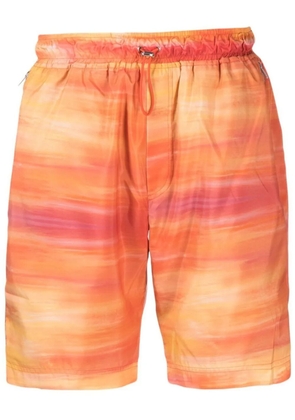 Ahluwalia tie-dye shorts - Orange