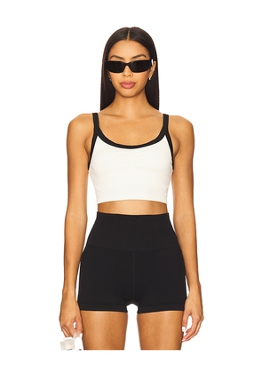 Spiritual Gangster Luca Crop Tank Top in White. Size L. Also in S, XS.