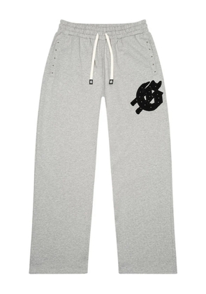 GODSPEED Symmetric Studded track pants - Grey