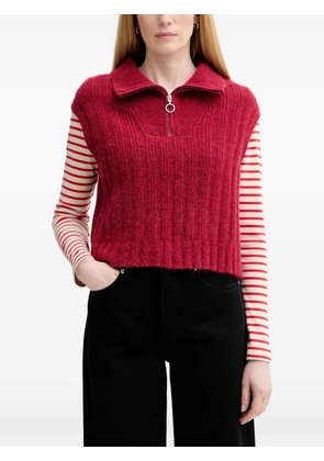 Marc O'Polo zip-neck vest - Red