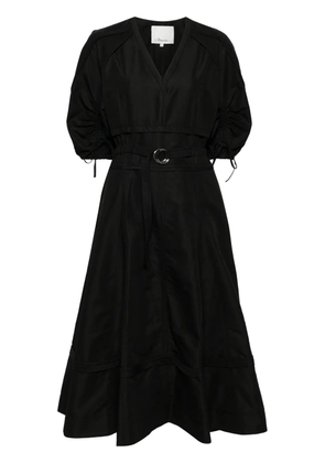 3.1 Phillip Lim gathered sleeves dress - Black