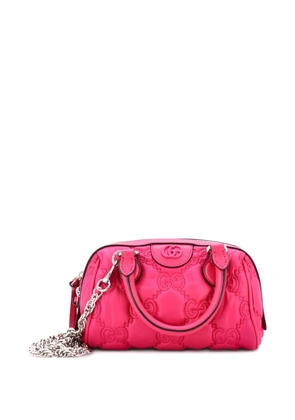Gucci Pre-Owned Ophidia Convertible Boston Top Handle Bag GG Matelasse Leather Mini crossbody bag - Pink