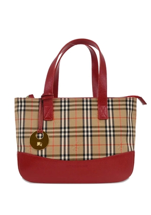 Burberry Pre-Owned 1990-2000s check canvas tote bag - Neutrals