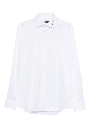 Karl Lagerfeld logo-embroidered shirt - White