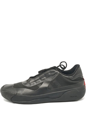 Prada Pre-Owned mesh-panel sneakers - Black
