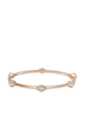 Aneka 18K recycled rose gold Limitless Pyramid diamond bangle bracelet