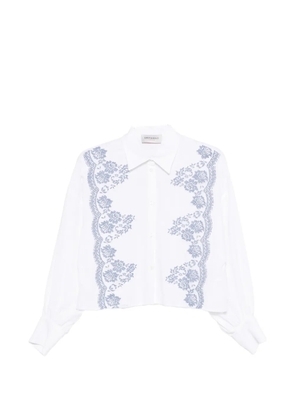 ERMANNO FIRENZE floral-lace shirt - White