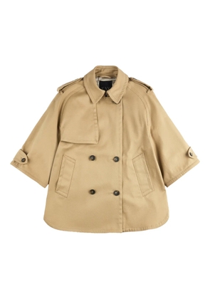 Fay double-breasted trench jacket - Neutrals