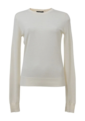 Theory crew-neck ribbed-trim sweater - Neutrals
