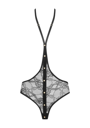 Maison Close jeux magnétiques harness lace panty - Black