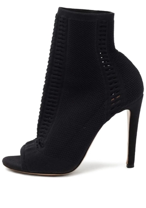 Gianvito Rossi 110mm peep-toe ankle boots - Black