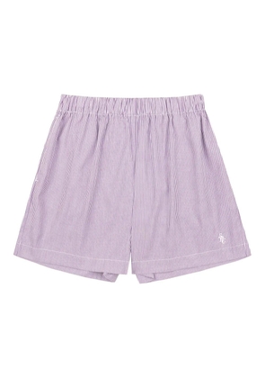 Sporty & Rich striped poplin shorts - Purple