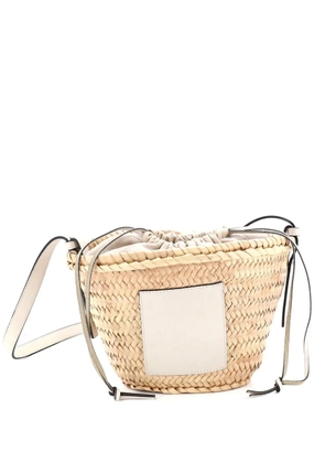 Loewe Pre-Owned x Paula Ibiza Drawstring Basket Bag Raffia Small crossbody bag - Neutrals