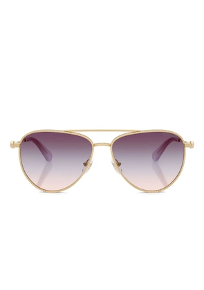 Swarovski Eyewear pilot-frame sunglasses - Gold