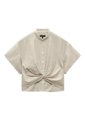 rag & bone twisted striped shirt - Grey