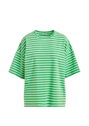 Essentiel Antwerp Joste round-neck striped T-shirt - Green