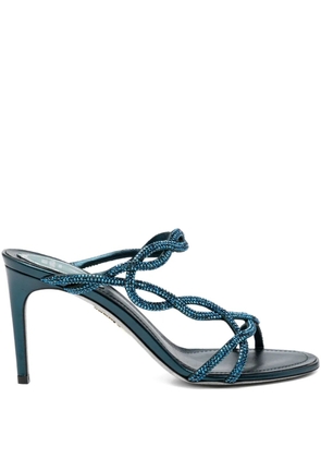 René Caovilla 80mm Braid sandals - Blue