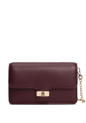 Tommy Hilfiger logo-plaque chain mini bag - Red
