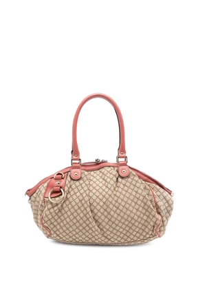 Gucci Pre-Owned 2016-2025 Diamante Canvas Sukey satchel - Brown