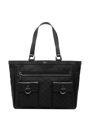 Gucci Pre-Owned 2000-2015 GG Nylon Abbey D Ring Pocket tote bag - Black