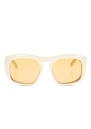 VALENTINO GARAVANI EYEWEAR logo-plaque sunglasses - Neutrals