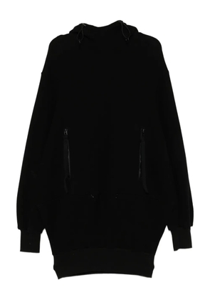 Yohji Yamamoto brushed french-terry hoodie - Black
