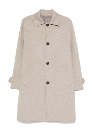 Eleventy single-breasted coat - Brown