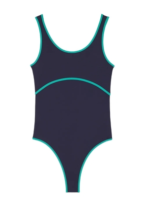 Sunnei Arena contrast-trim swimsuit - Grey