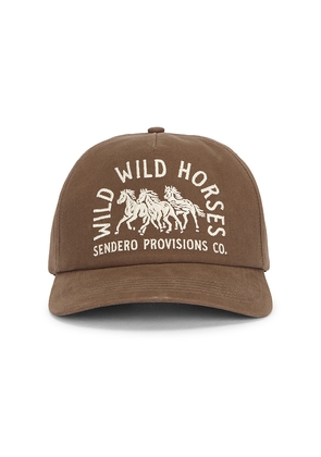 Sendero Provisions Co. Wild Wild Horses Hat in Brown.