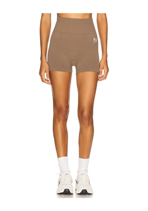 P.E Nation Restore Seamless 2.5 Inch Bike Short in Taupe. Size L. Also in M, S, XS.