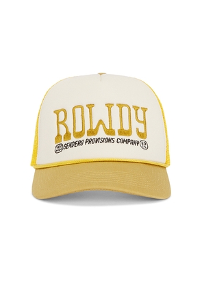 Sendero Provisions Co. Rowdy Hat in Cream,Yellow.