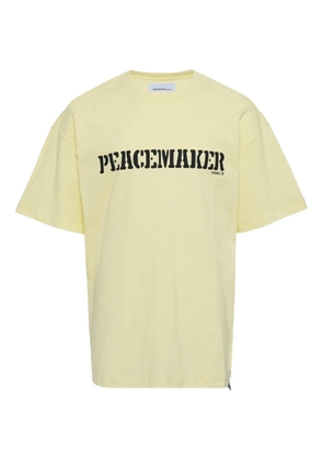 OAMC flower-print T-shirt - Yellow