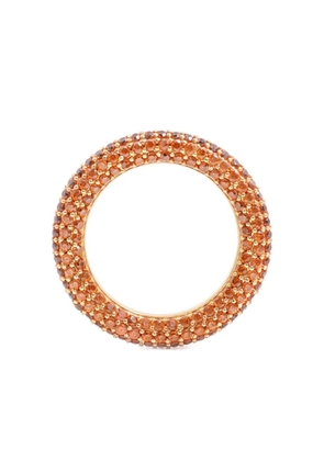 Izabel Display pave-set gold ring - Orange