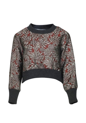 Dolce & Gabbana Pre-Owned brocade floral sweatshirt - Red