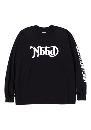 Neighborhood sleeve-detail crew-neck sweatshirt - Black