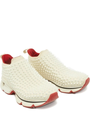 Christian Louboutin Pre-Owned Spike Sock sneakers - Neutrals