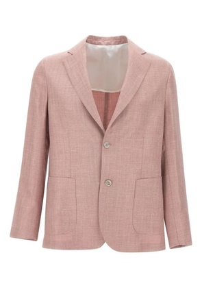 Barba notched-lapels blazer - Pink