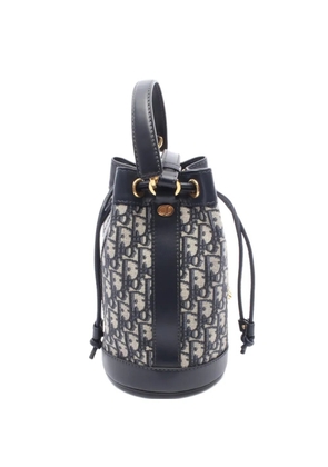 Christian Dior Pre-Owned 2010s oblique-monogram bucket bag - Blue