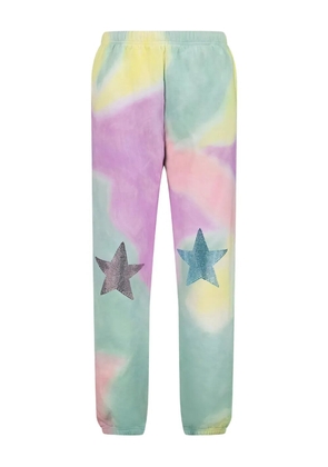 Collina Strada star-embellished tie-dye pants - Green
