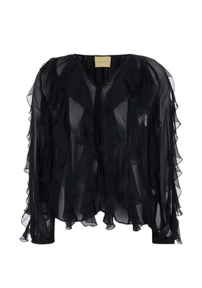 Momoni Canela ruffled blouse - Black