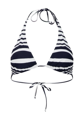 Jean Paul Gaultier striped morphing bikini top - Blue