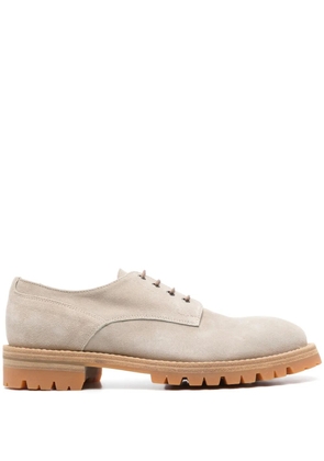 Eleventy suede Derby shoes - Neutrals