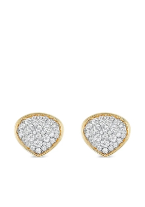 MARINA B 18K yellow gold Trisola diamond earrings