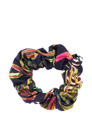 Lygia & Nanny patterned scrunchie - Blue