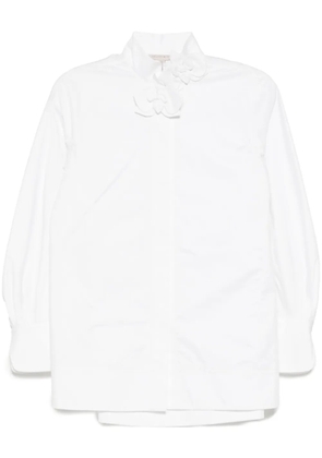 SHIATZY CHEN flower-embellished shirt - White
