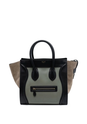 Celine Pre-Owned 2012 Mini Tricolor Leather Luggage tote bag - Green