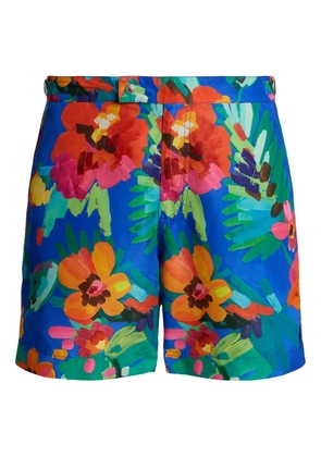 Polo Ralph Lauren floral-print swim shorts - Blue