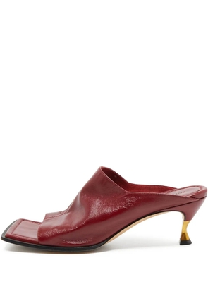 Bottega Veneta Pre-Owned 80mm open-toe heeled sandals - Red