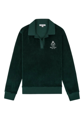 Sporty & Rich collared long-sleeve sweater - Green