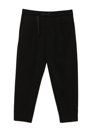 CROQUIS pleated tapered trousers - Black